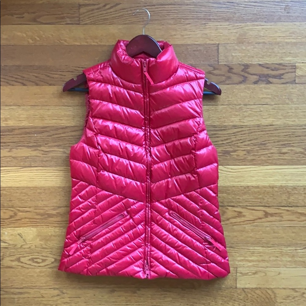 NWT Talbots Cire Chevron-Quilted Puffer Vest, XS!